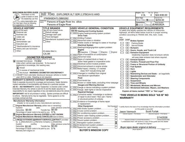 2020 Ford Explorer XLT
