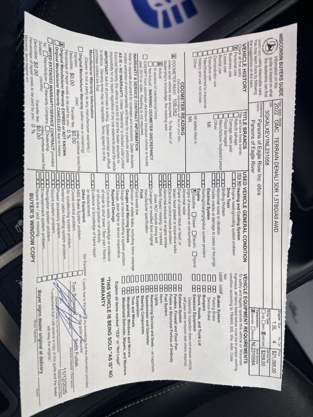 2022 GMC Terrain Denali