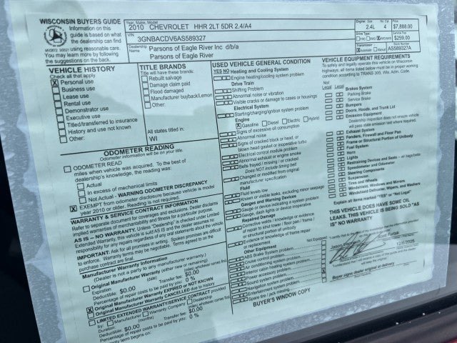 2010 Chevrolet HHR LT w/2LT