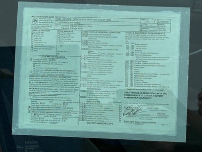 2022 Toyota Corolla SE