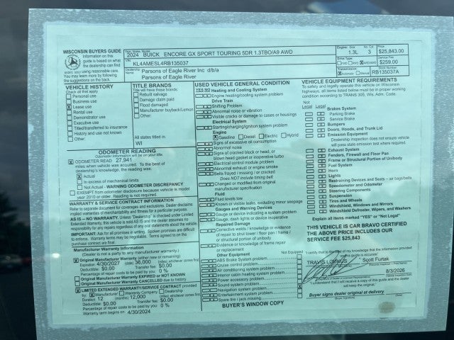 2024 Buick Encore GX Sport Touring