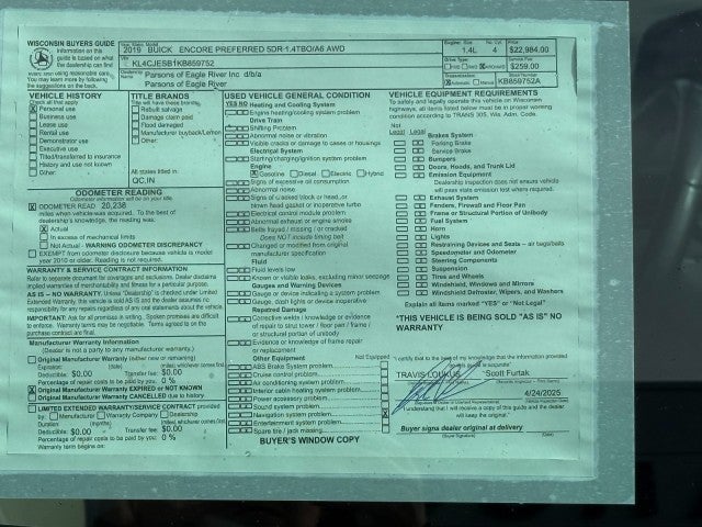 2019 Buick Encore Preferred