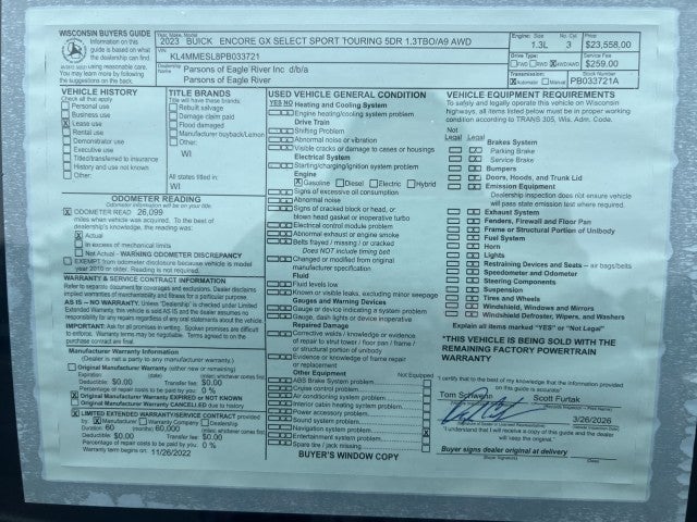 2023 Buick Encore GX Select